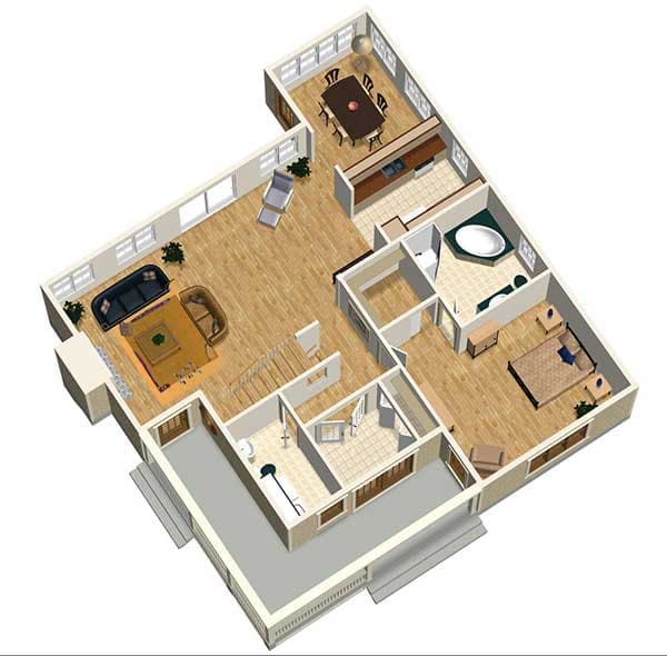 Plan 80623PM: Country House Plan with Open Layout - Floor Plan - 3rd Floor - Country
