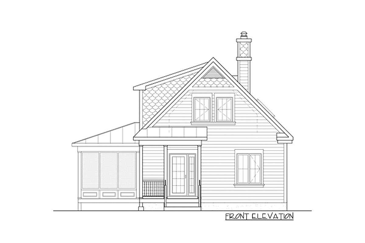 Plan 80646PM: Vacation Escape with Sunroom - Image #5 - Cabin, Cottage, Country, Vacation