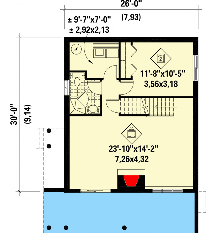 Plan 80659PM: A Nature Lover's Dream House Plan - Floor Plan - Lower Level - Cottage, Mountain, Rustic, Vacation