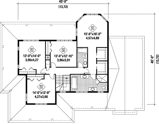 Plan 80672PM: Prestigious Multi-generational Home Plan - Floor Plan - 2nd Floor - Country, Farmhouse, Traditional