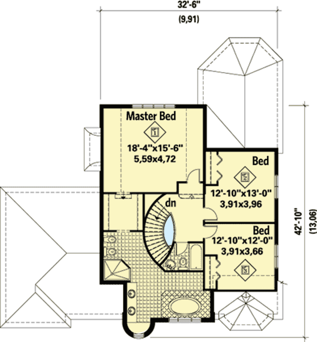 Plan 80716PM: Stylish European Home Plan - Floor Plan - 2nd Floor - European