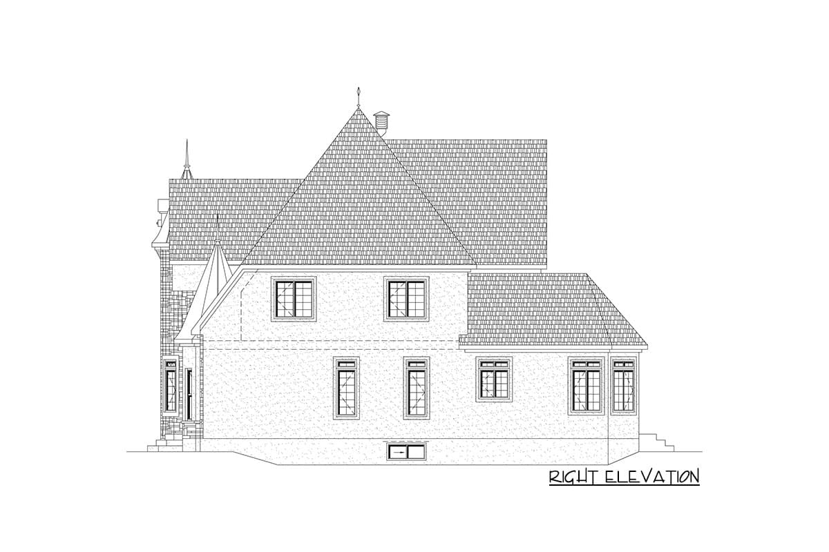 Plan 80716PM: Stylish European Home Plan - Image #5 - European