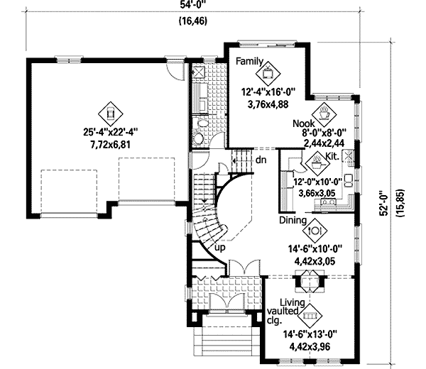Plan 80729PM: Comfortable and Elegant - Floor Plan - Main Floor - European, Traditional