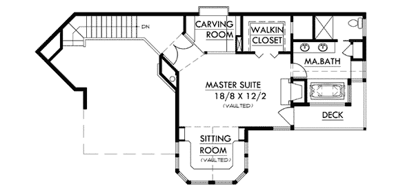 Plan 8074LB: Unique Contemporary Plan - Floor Plan - 2nd Floor - Contemporary, Northwest