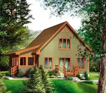 Narrow Lot Cabin