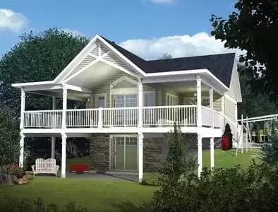 Expansive Vaulted Deck