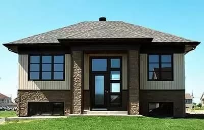 Narrow Lot Prairie Home Plan