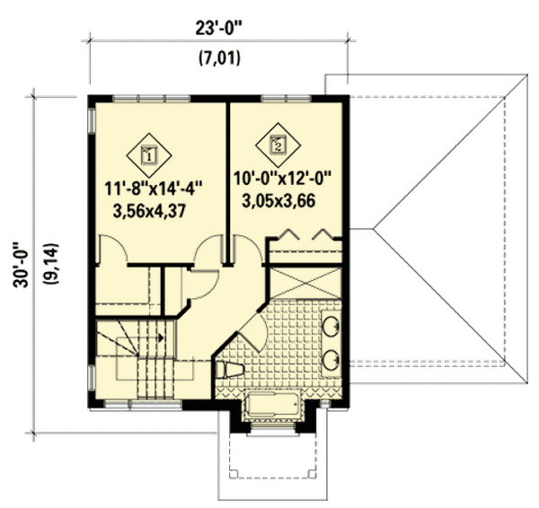 Plan 80767PM: Contemporary Styling - Floor Plan - 2nd Floor - Contemporary