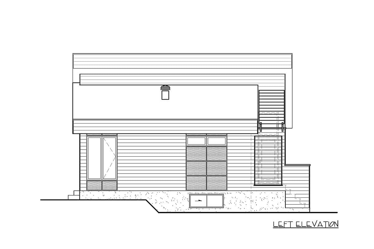 Plan 80774PM: Contemporary Vacation Getaway - Image #6 - Contemporary, Cottage, Mid Century Modern, Modern, Vacation