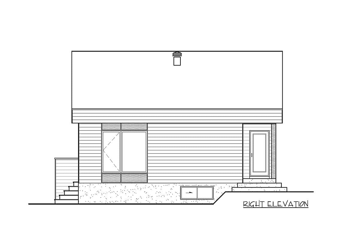 Plan 80774PM: Contemporary Vacation Getaway - Image #7 - Contemporary, Cottage, Mid Century Modern, Modern, Vacation