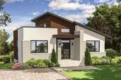 Bold and Compact Modern House Plan