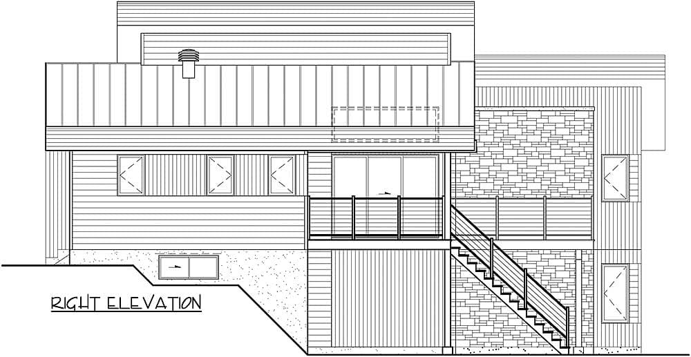 Plan 80778PM: Contemporary Vacation Getaway - Image #4 - Contemporary, Mid Century Modern, Modern, Mountain, Vacation