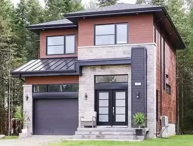 Compact Two-Story Contemporary House Plan