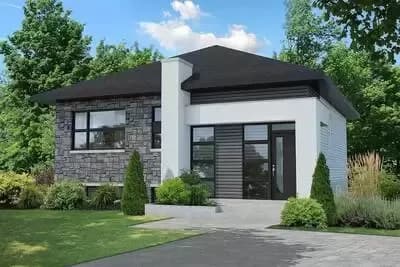 Compact Contemporary House Plan