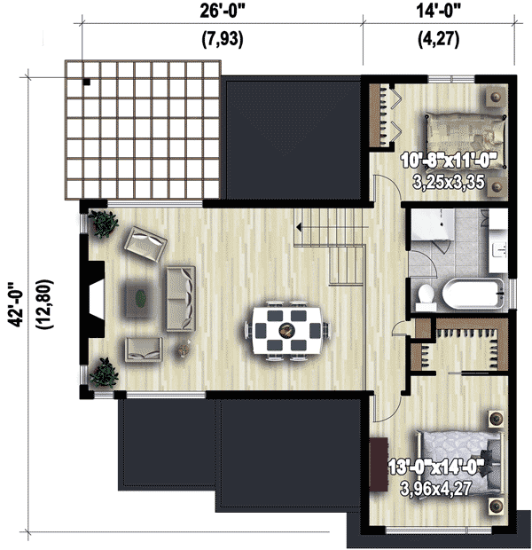Plan 80787PM: Exciting Modern House Plan - Floor Plan - 2nd Floor - Contemporary, Modern