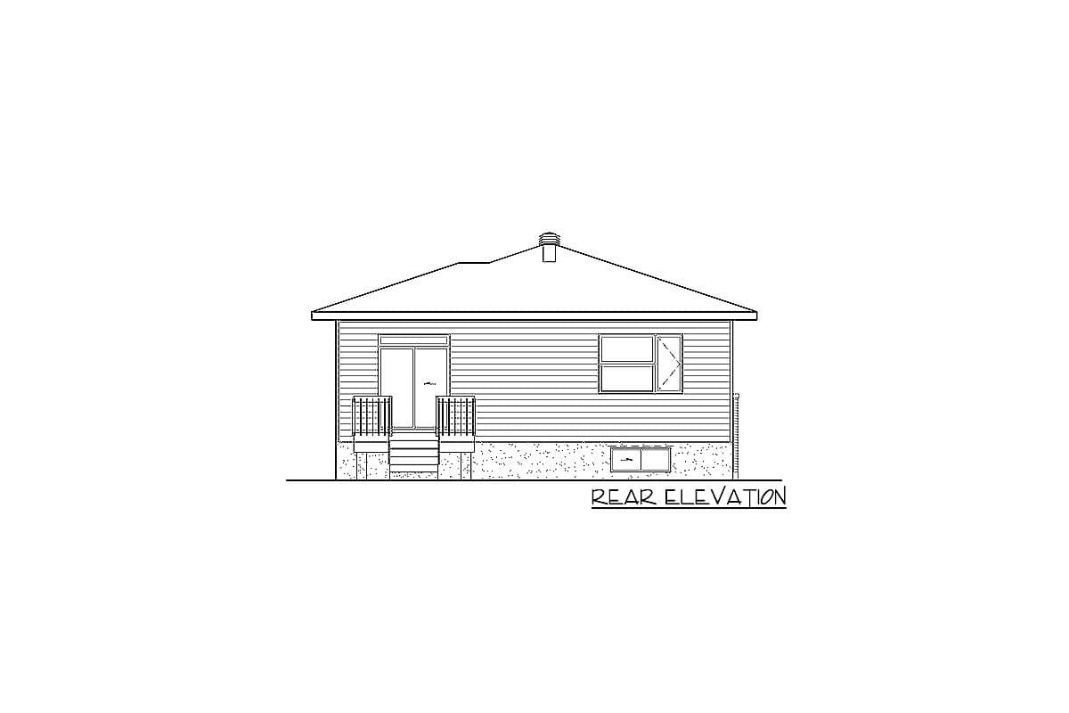 Plan 80792PM: Two Bedroom Modern House Plan - Image #4 - Contemporary, Modern