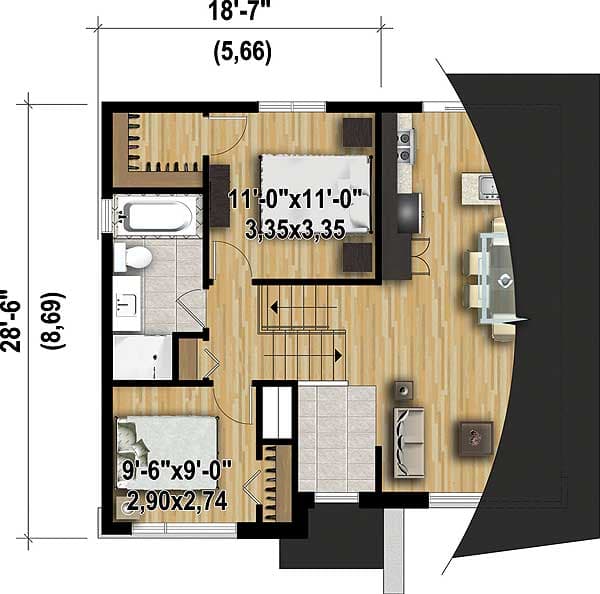 Plan 80797PM: Multi-Level Contemporary House Plan - Floor Plan - 2nd Floor - Contemporary