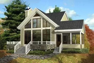 2-Story Cottage with 3-Season Screened Porch