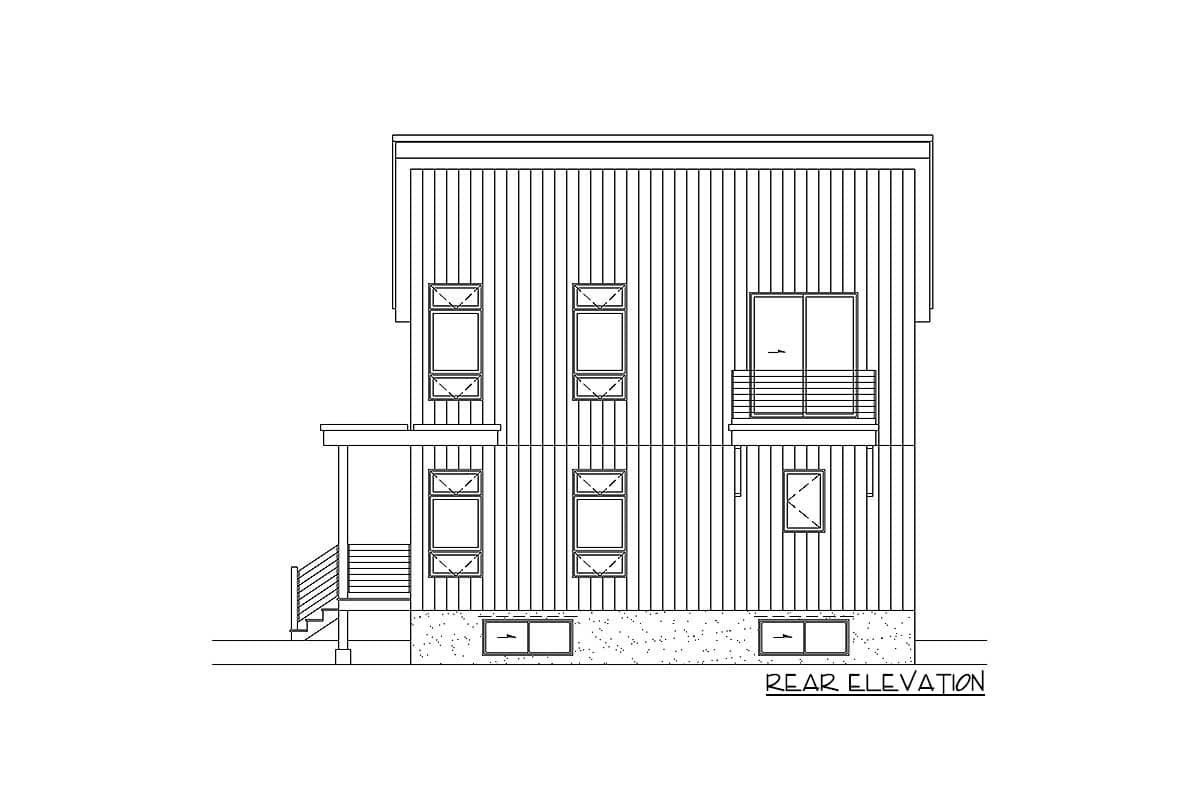 Plan 80818PM: Compact Vacation House Plan - Image #4 - Modern, Mountain, Vacation