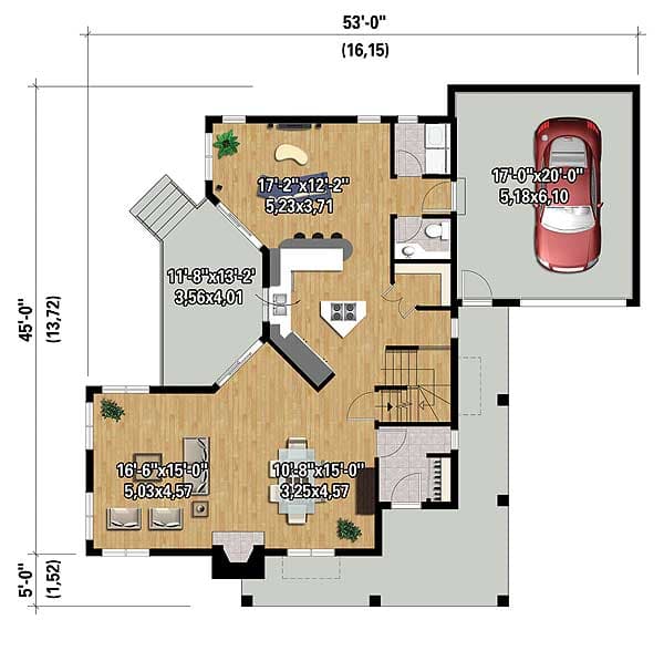 Plan 80841PM: Eye-Catching Southern House Plan - Floor Plan - Main Level - Southern
