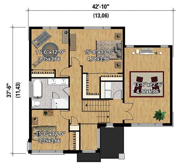 Plan 80846PM: Multi-Level Contemporary House Plan - Floor Plan - 2nd Floor - Contemporary, Modern