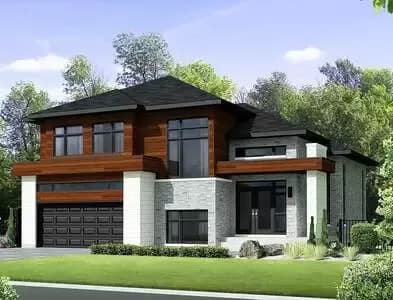 Two-Story Contemporary House Plan