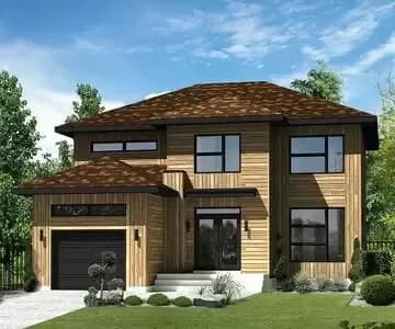 Northwest House Plan with Transoms