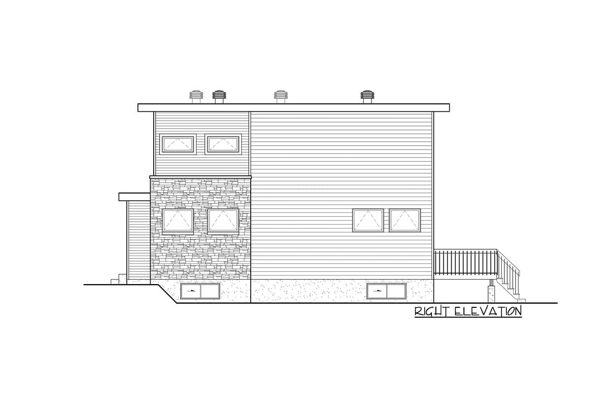 Plan 80859PM: Modern House Plan with Lots of Storage - Image #5 - Modern