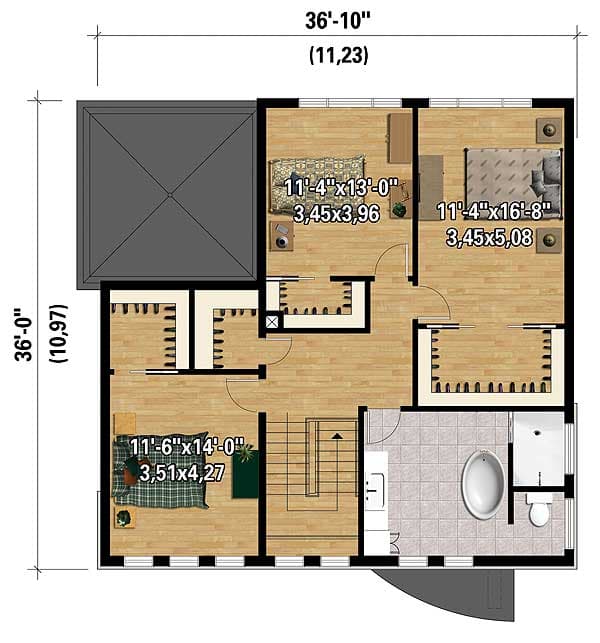 Plan 80859PM: Modern House Plan with Lots of Storage - Floor Plan - 2nd Floor - Modern