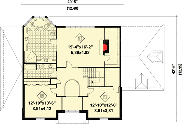 Plan 80861PM: Elegant Traditional House Plan - Floor Plan - 2nd Floor - European, Traditional