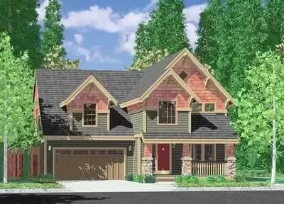 Craftsman Home with Open Floor Plan