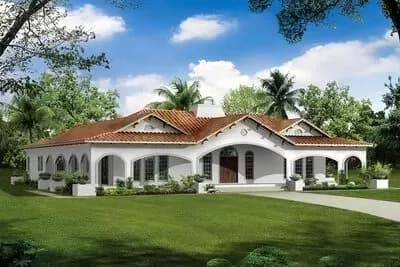 Central Courtyard Dream Home Plan