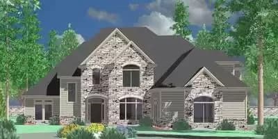 Luxurious Traditional House Plan
