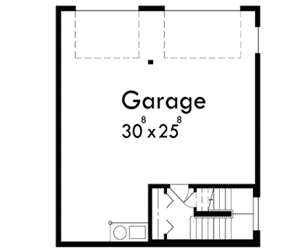 Plan 8147LB: 2-Story House Plan with Kitchen and Living Room Upstairs and a Drive Under Garage - 2471 Sq Ft - Floor Plan - Basement - Craftsman, Northwest