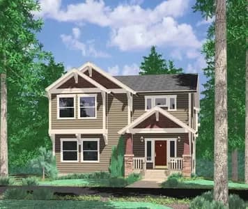 2-Story House Plan with Kitchen and Living Room Upstairs and a Drive Under Garage - 2471 Sq Ft