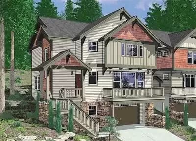 4-Bedroom Craftsman House Plan with Office and Plenty of Outdoor Space 