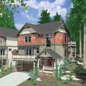 3 Bed House Plan with Great Work-From-Home Space - 2055 Sq Ft