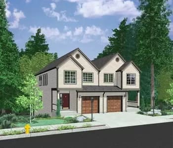 Open Floor Plan Duplex