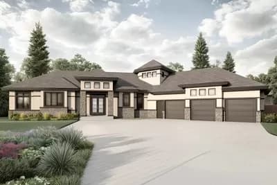 2 Story European Home Plan with Optionally Finished Lower Level - 3293 Sq Ft