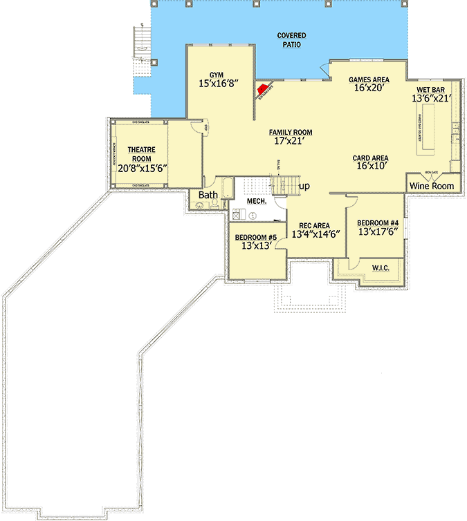 Plan 81608AB: Impressive Family Home Plan - Floor Plan - Optional Lower Level - European, Traditional