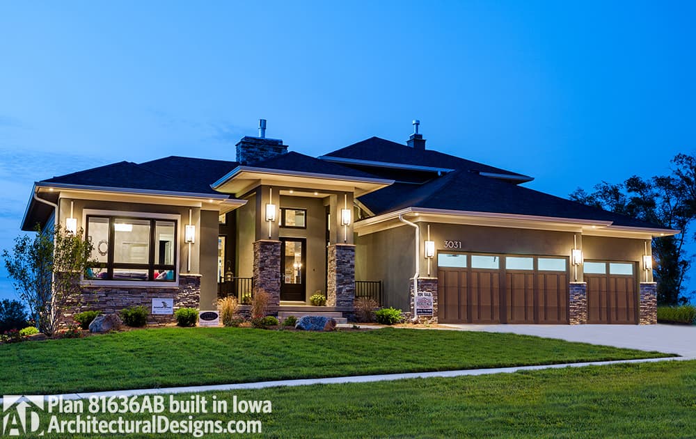 build gallery item - House Plan 81636AB Comes To Life In Iowa