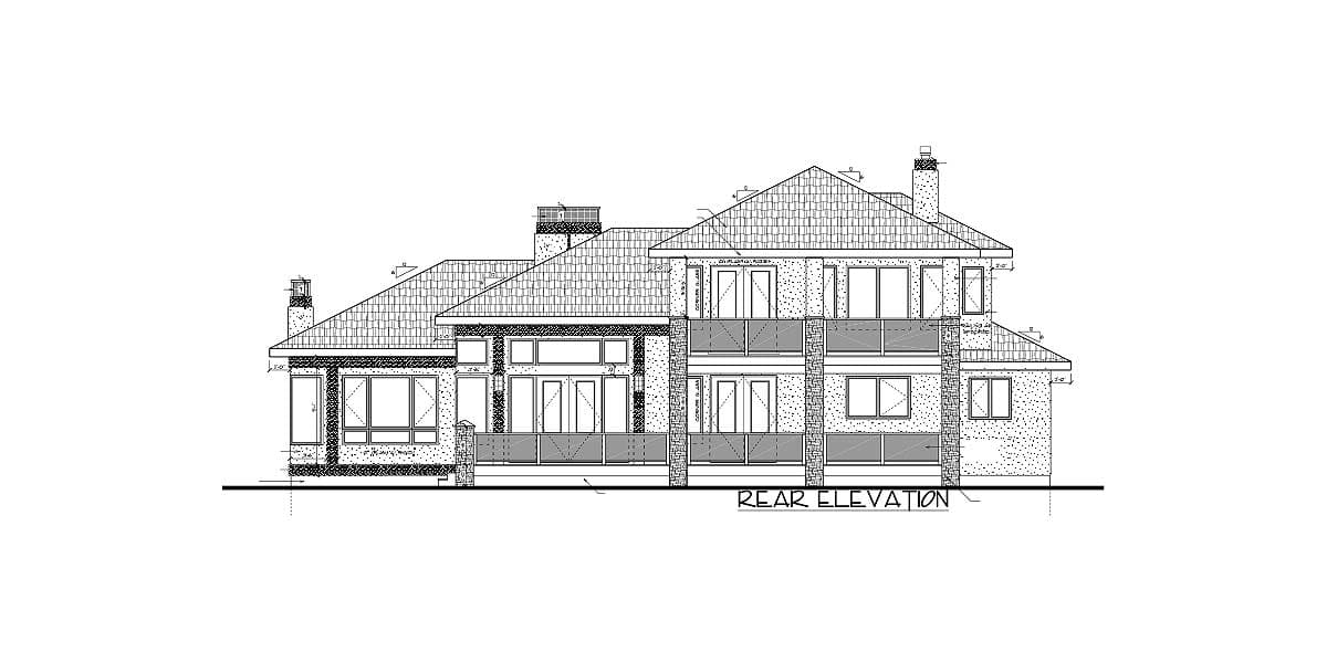 Plan 81636AB: Prairie Style Home Plan with Elevator andLower Level Expansion - 2876 Sq Ft - Image #10 - Contemporary, Mid Century Modern, New American, Northwest, Prairie