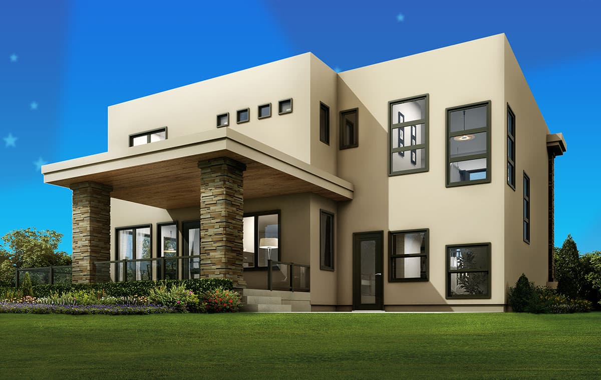 Plan 81637AB: Cutting Edge Contemporary House Plan - Image #18 - Modern, Northwest