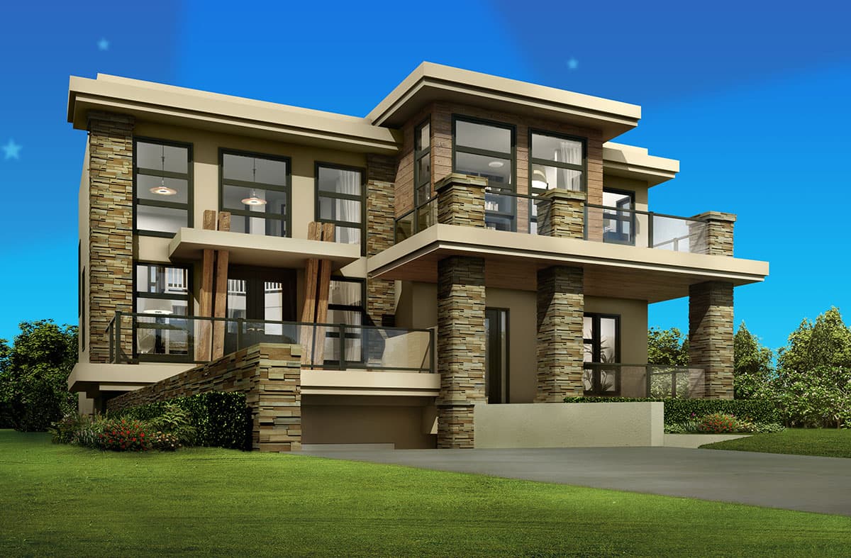 Plan 81637AB: Cutting Edge Contemporary House Plan - Image #17 - Modern, Northwest