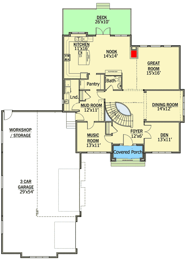 Plan 81639AB: Stunning Entry Foyer - Floor Plan - Main Level - European, Traditional