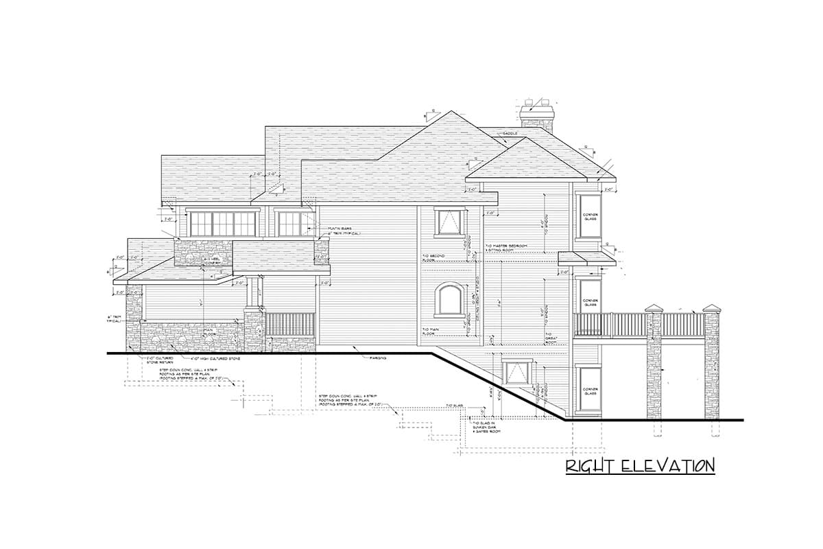 Plan 81641AB: Sunken Great Room and Raised Master Suite - Image #7 - Craftsman, New American, Northwest