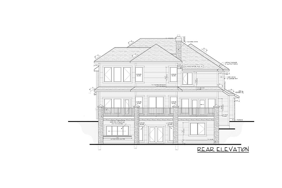 Plan 81641AB: Sunken Great Room and Raised Master Suite - Image #6 - Craftsman, New American, Northwest