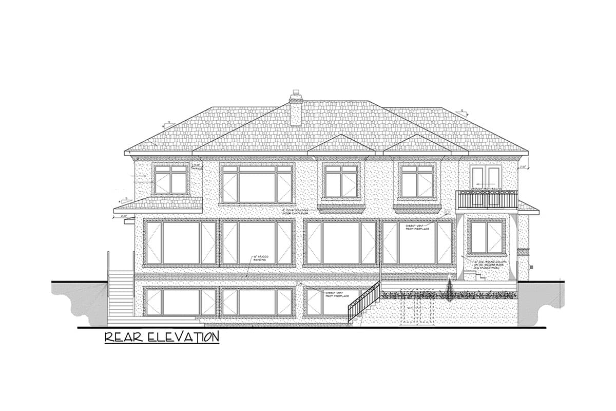Plan 81642AB: 4-Bed Traditional House Plan with Spacious Outdoor Living - 4200 Sq Ft - Image #5 - Northwest, Traditional