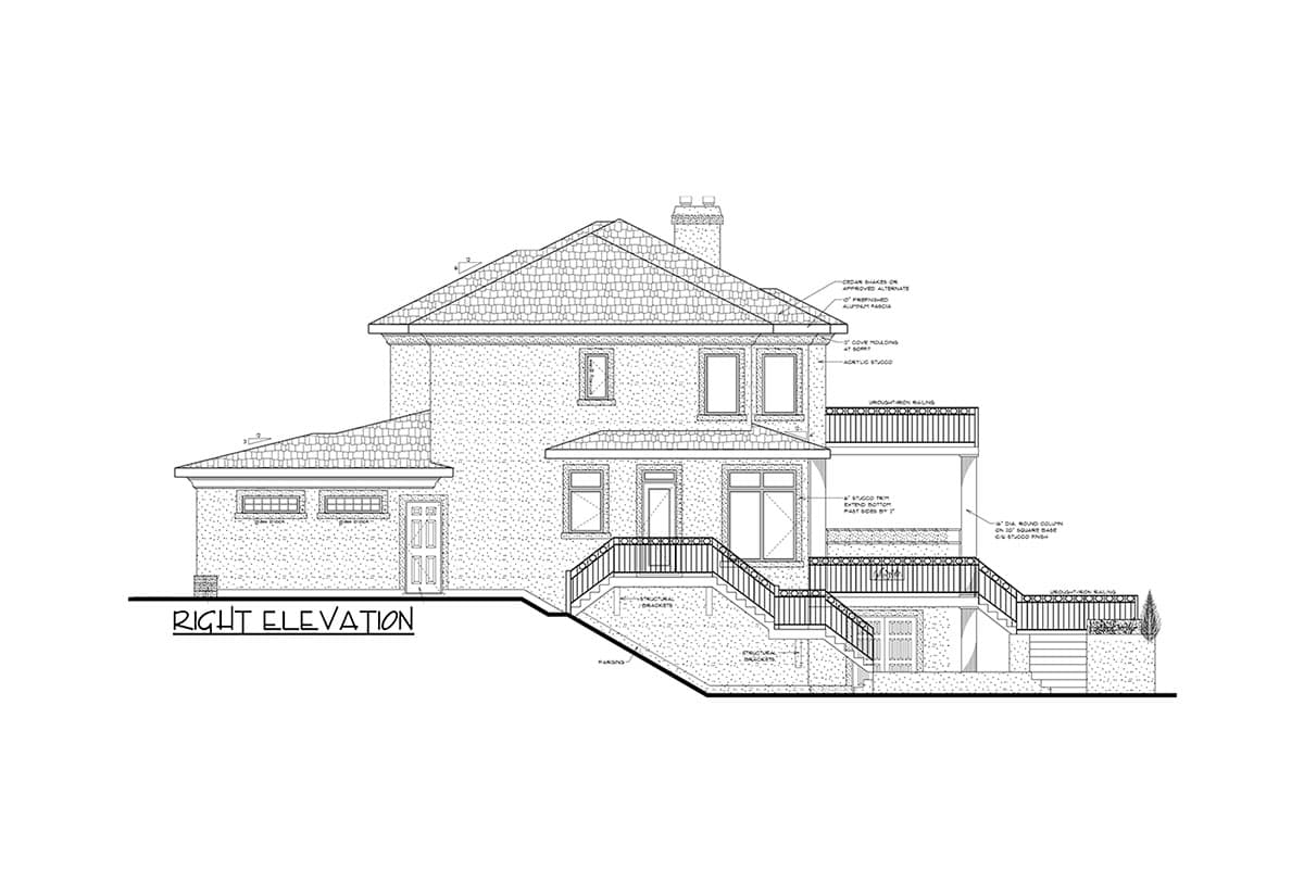 Plan 81642AB: 4-Bed Traditional House Plan with Spacious Outdoor Living - 4200 Sq Ft - Image #6 - Northwest, Traditional