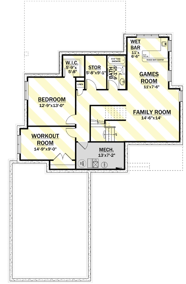 Plan 81647AB: Modern Living With Private Master Suite Patio - Floor Plan - Optionally Finished Lower Level - Contemporary, Mid Century Modern, Modern, Northwest